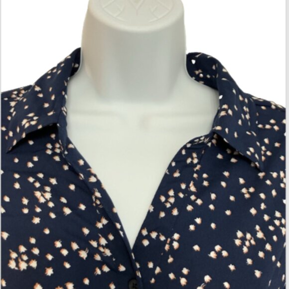 Motherhood Maternity Small Multicolor Short Sleeve V Neck Knee Length Dress - Picture 5 of 12